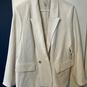 a new day Women's Cream Blazer NWOT XXL